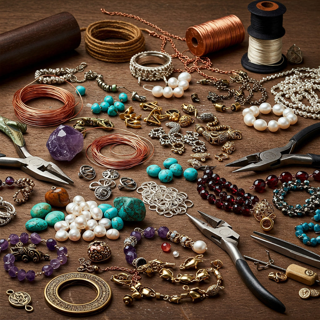 materials used to make jewelry at home 