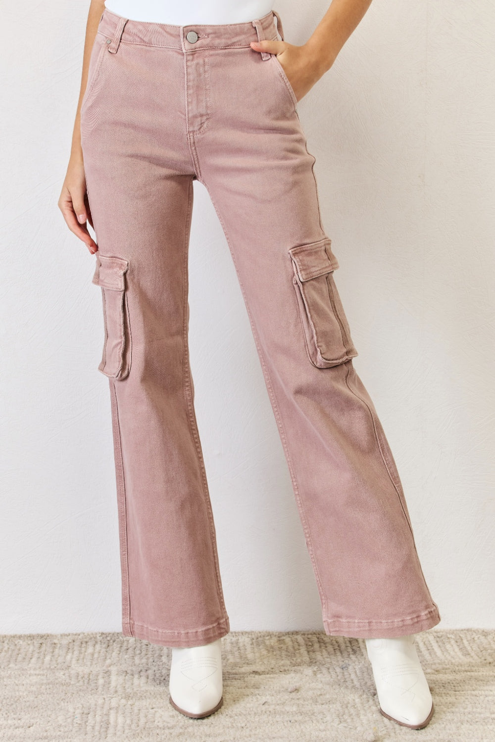 women's Risen cargo pants pink