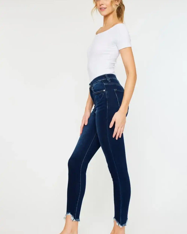 Kancan "Lucero" High Rise Ankle Skinny Jeans (Plus Size) - Sleekdenim.com