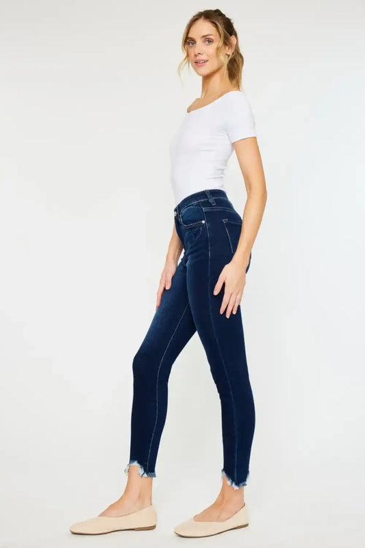 Kancan "Lucero" High Rise Ankle Skinny Jeans (Plus Size) - Sleekdenim.com