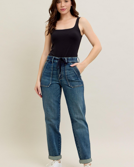 Judy Blue High Waist Vintage Jogger Denim Jeans 88971