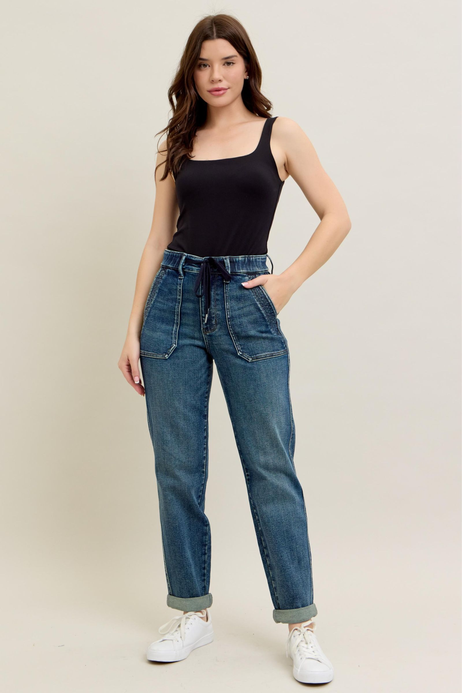 Judy Blue High Waist Vintage Jogger Denim Jeans 88971