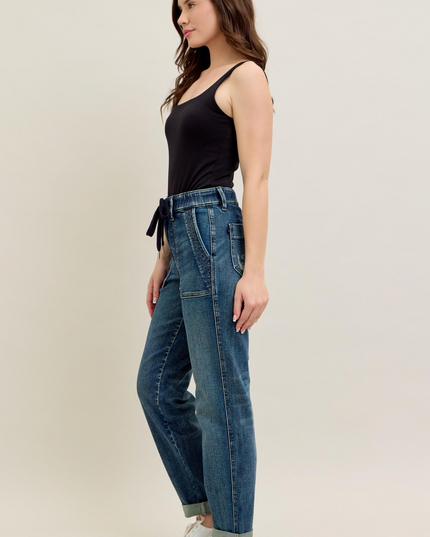Judy Blue High Waist Vintage Jogger Denim Jeans 88971