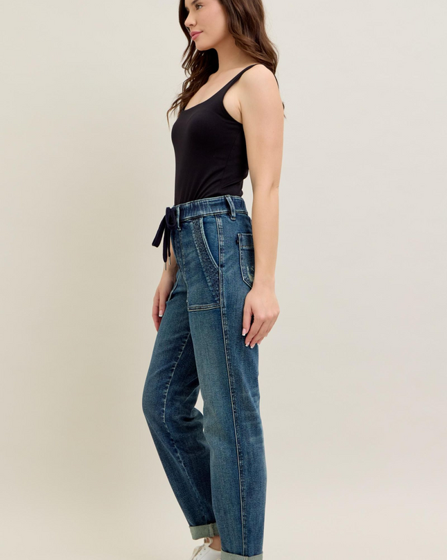 Judy Blue High Waist Vintage Jogger Denim Jeans 88971