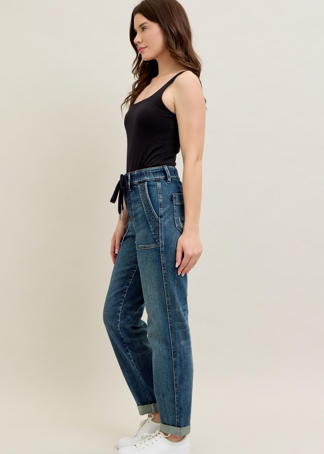 Judy Blue High Waist Vintage Jogger Denim Jeans 88971