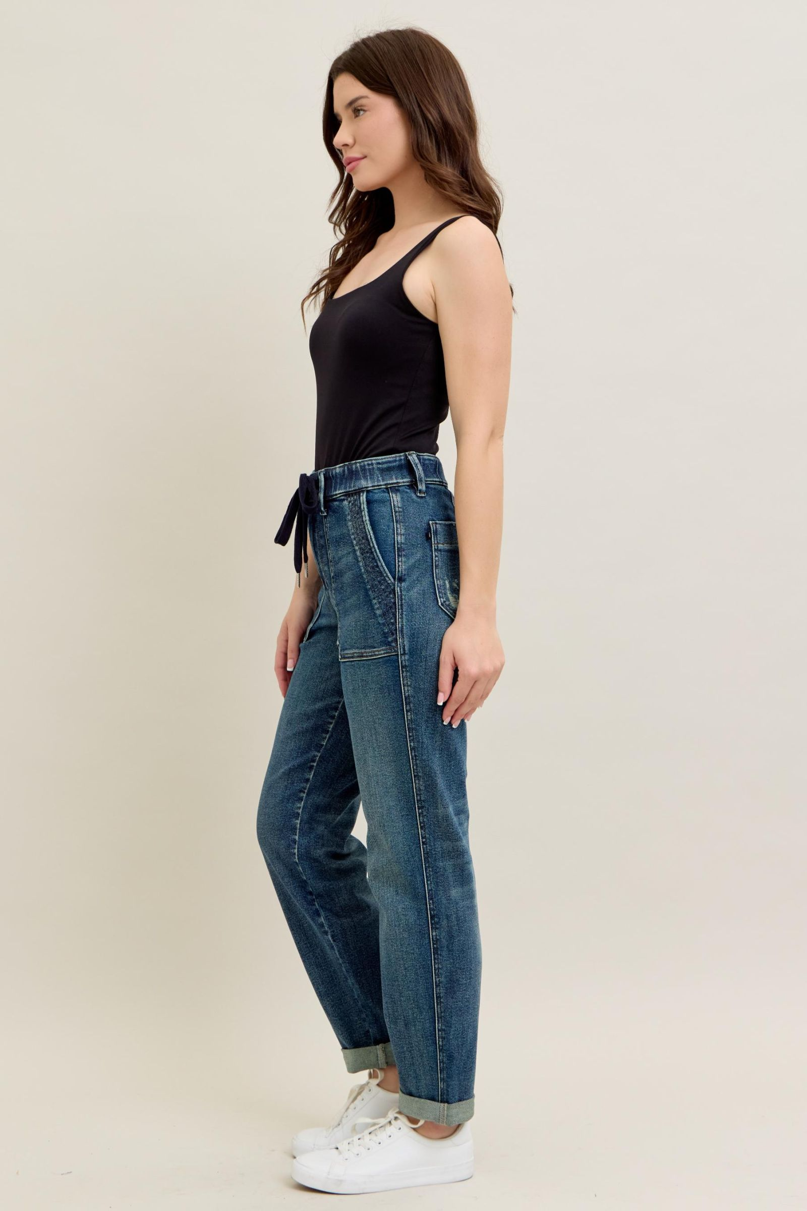 Judy Blue High Waist Vintage Jogger Denim Jeans 88971