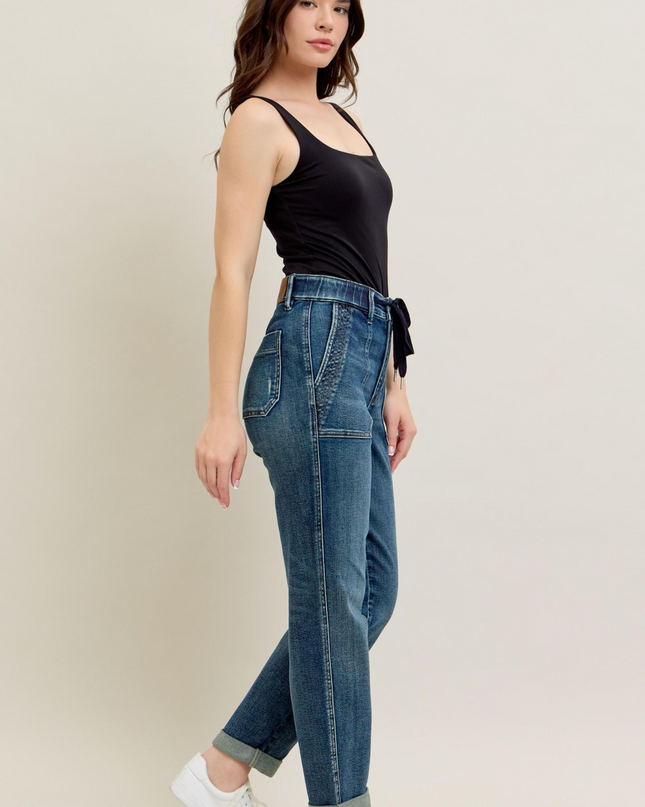 Judy Blue High Waist Vintage Jogger Denim Jeans 88971