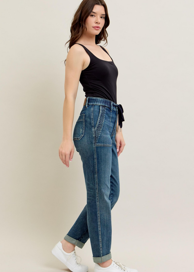 Judy Blue High Waist Vintage Jogger Denim Jeans 88971