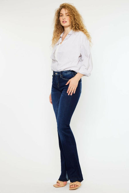 Kancan Mid Rise Slim Flare Jeans | Sleekdenim.com