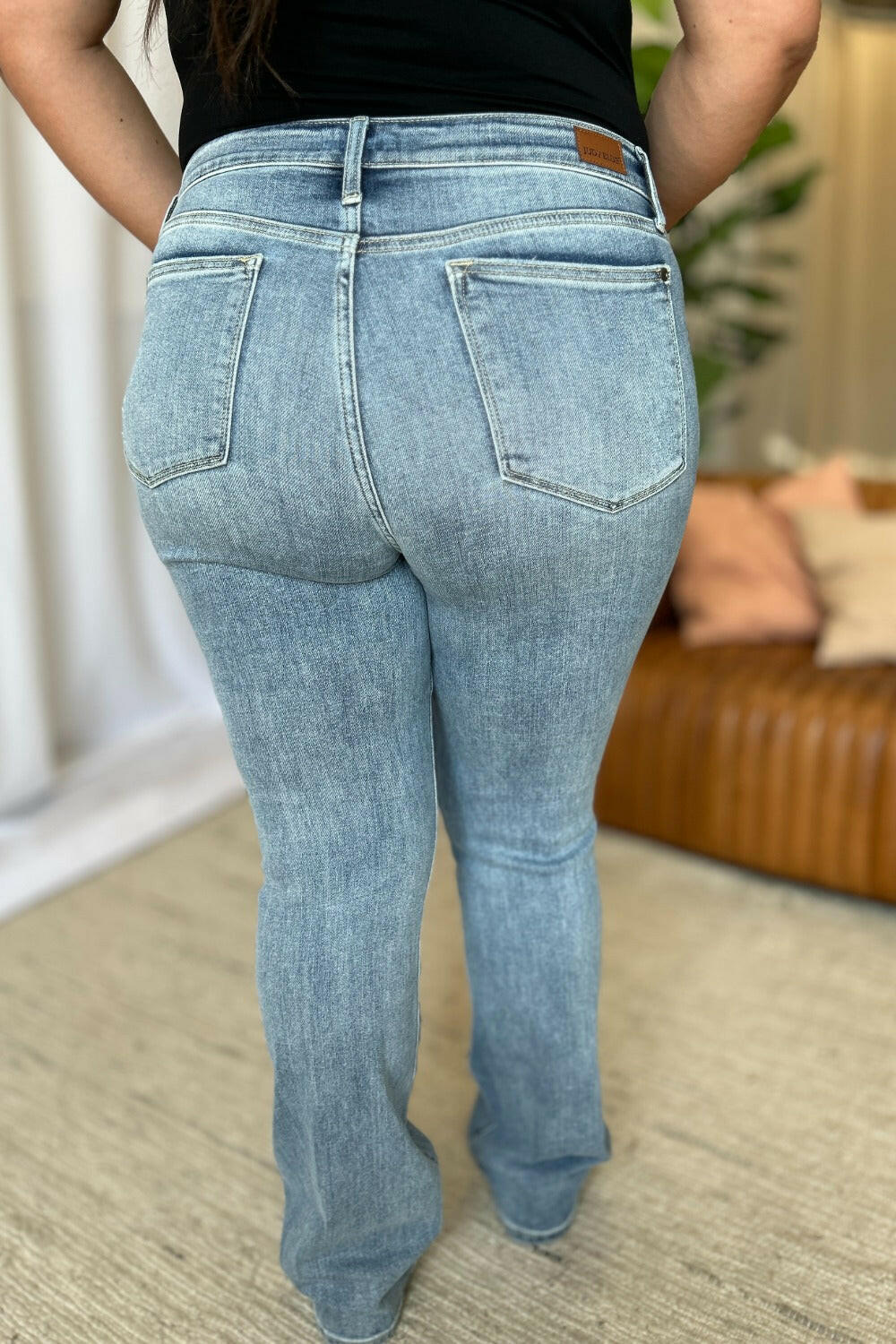 Judy Blue Full Size Medium Rise Bootcut Jeans | Sleekdenim.com