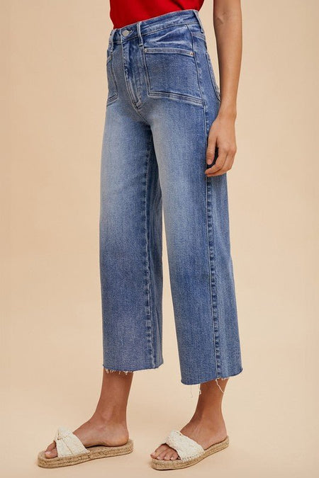 Annie Wear High Rise Wide Leg Jeans | Sleekdenim.com