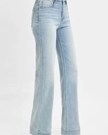 RISEN Full Size Run High Rise Straight Jeans - Sleekdenim.com