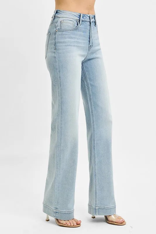 RISEN Full Size Run High Rise Straight Jeans - Sleekdenim.com