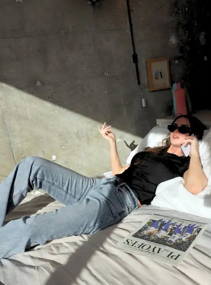 AT1024HFLM Mid Rise Holly Flare Jeans - Sleekdenim.com