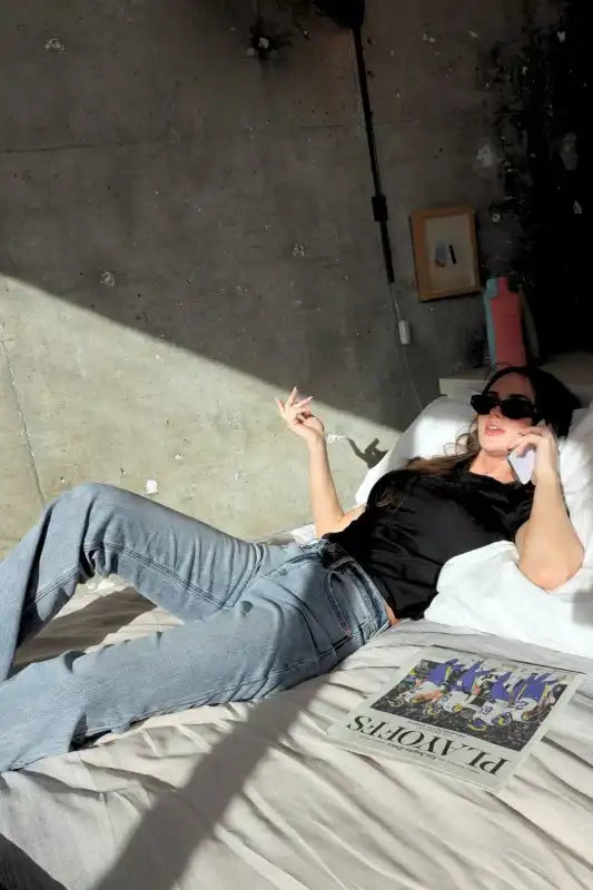 AT1024HFLM Mid Rise Holly Flare Jeans - Sleekdenim.com