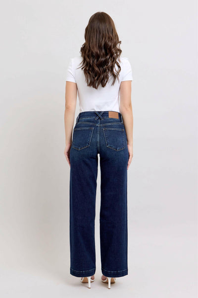 Judy Blue High Waist Wide Leg Jeans #82642 | sleekdenim.com.