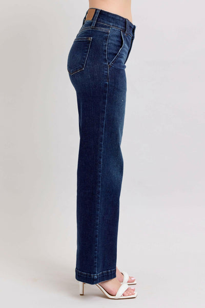 Judy Blue High Waist Wide Leg Jeans #82642 | sleekdenim.com.