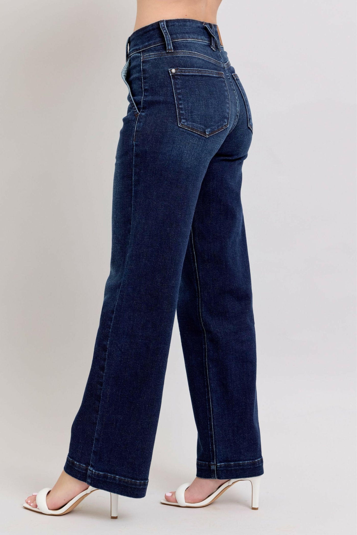 Judy Blue High Waist Wide Leg Jeans #82642 | sleekdenim.com.