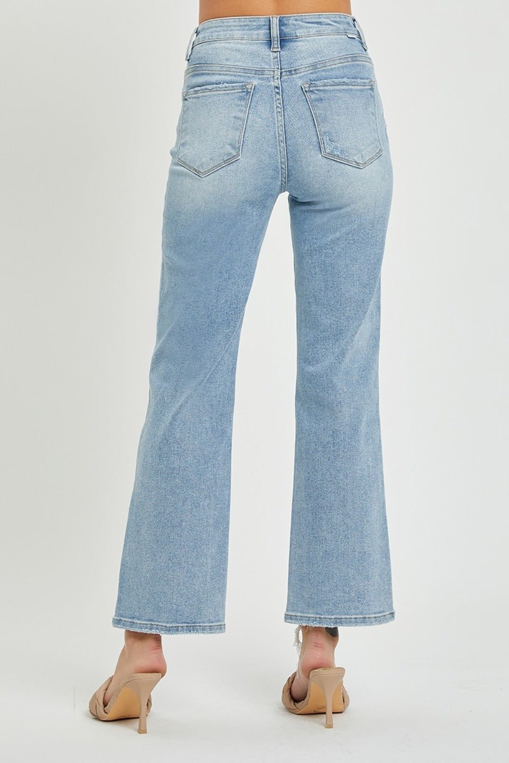 RISEN Full Size High Rise Straight Jeans | Sleekdenim.com