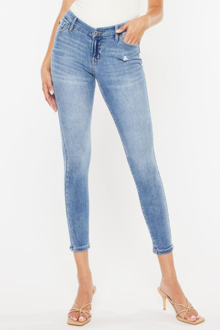 Kancan High Waist Cat's Whiskers Skinny Jeans | Sleekdenim.com