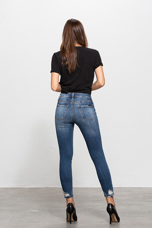 MID-RISE ANKLE SKINNY JEANS - Sleekdenim.com