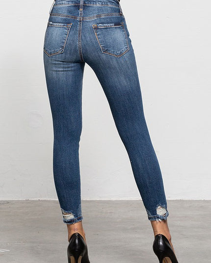 MID-RISE ANKLE SKINNY JEANS - Sleekdenim.com