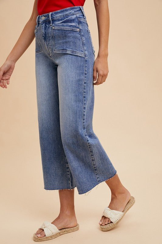 Annie Wear High Rise Wide Leg Jeans | Sleekdenim.com