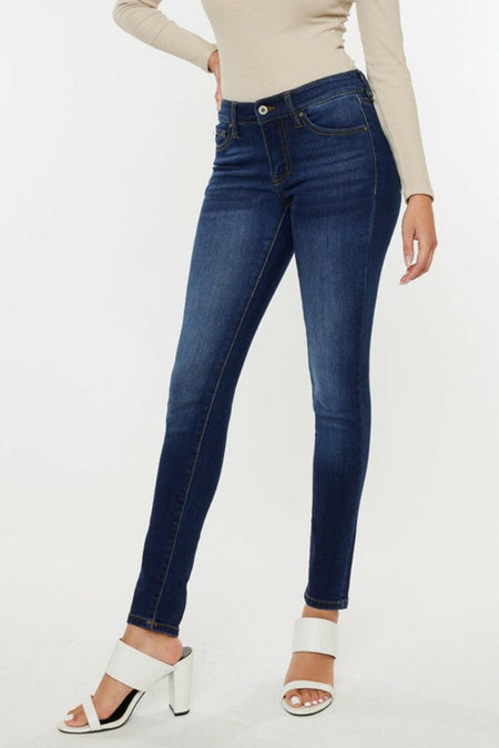 Kancan Mid Rise Gradient Skinny Jeans | Sleekdenim.com