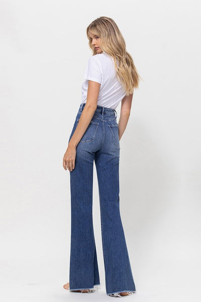 Super High Rise Relaxed Flare | Sleekdenim.com