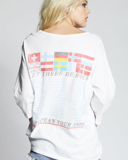 AC/DC Let There Be Rock 1977 Tour Vintage 3/4 Slee - Sleekdenim.com