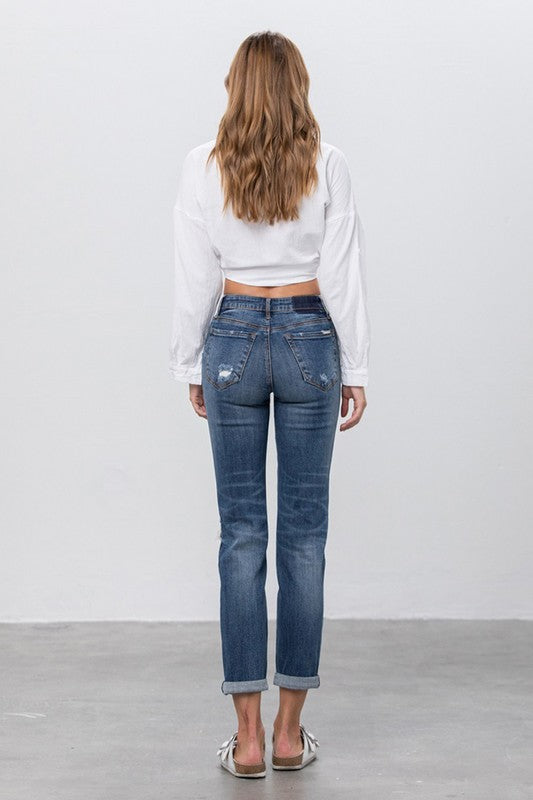 Ripped Boyfriend Jeans - Sleekdenim.com