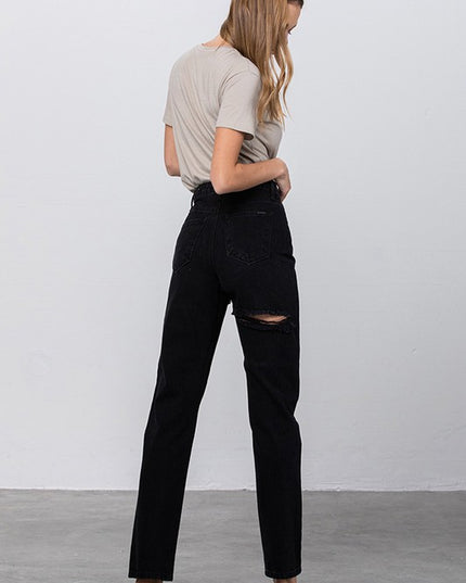 JADON RIPPED MOM JEANS - Sleekdenim.com