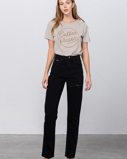 JADON RIPPED MOM JEANS - Sleekdenim.com