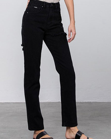 JADON RIPPED MOM JEANS - Sleekdenim.com