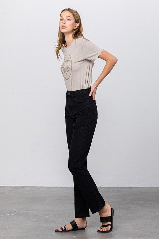 JADON RIPPED MOM JEANS - Sleekdenim.com