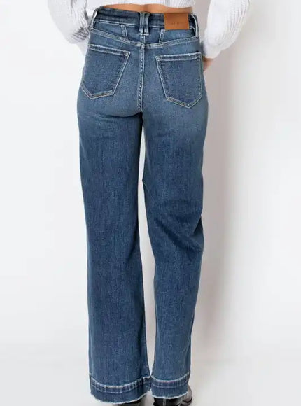 Artemis Vintage AT2001MT Tummy Control 90's Vintage Wide Leg Jeans - Sleekdenim.com