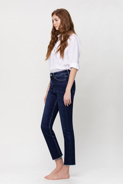 Super High Rise Stretch Slim Straight | Sleekdenim.com