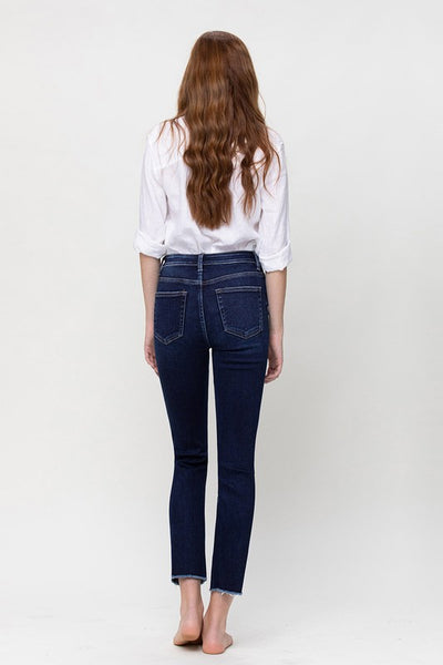 Super High Rise Stretch Slim Straight | Sleekdenim.com