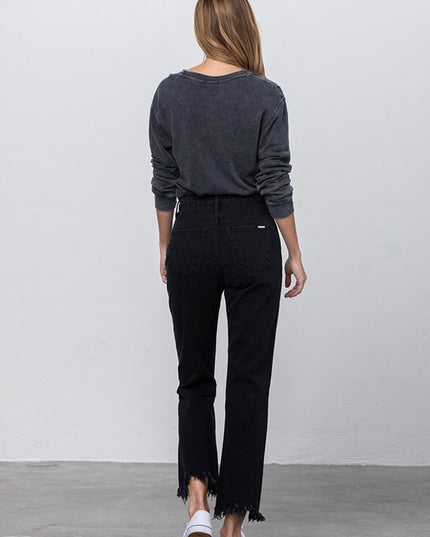 DESTROYED STRAIGHT JEANS - Sleekdenim.com