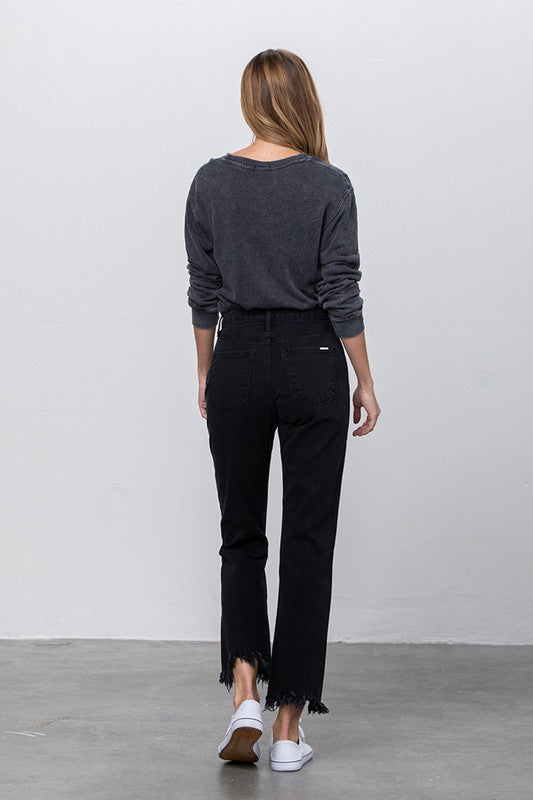 DESTROYED STRAIGHT JEANS - Sleekdenim.com