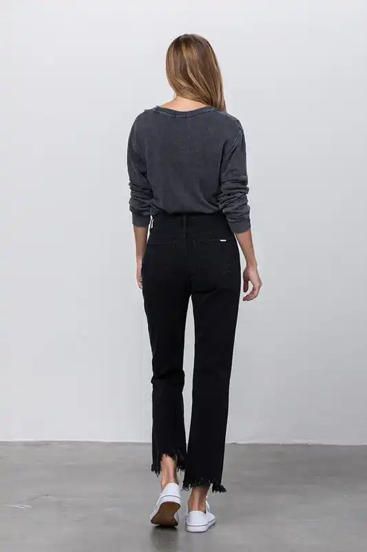 INSANE GENE DESTROYED STRAIGHT JEANS - Sleekdenim.com