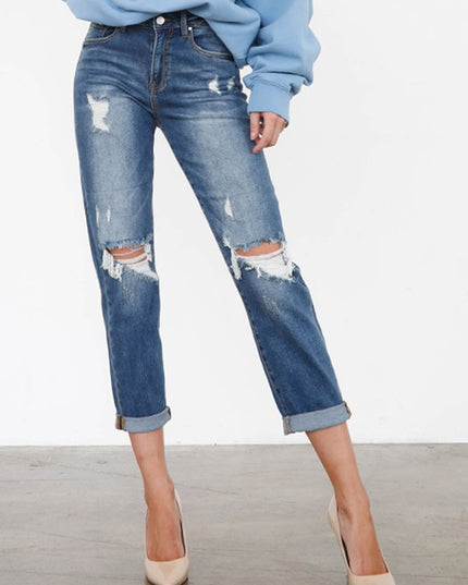 HIGH RISE GIRLFRIEND JEANS - Sleekdenim.com