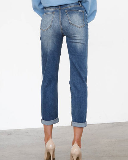 HIGH RISE GIRLFRIEND JEANS - Sleekdenim.com