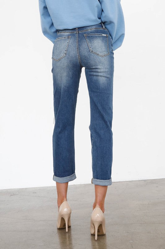 HIGH RISE GIRLFRIEND JEANS - Sleekdenim.com
