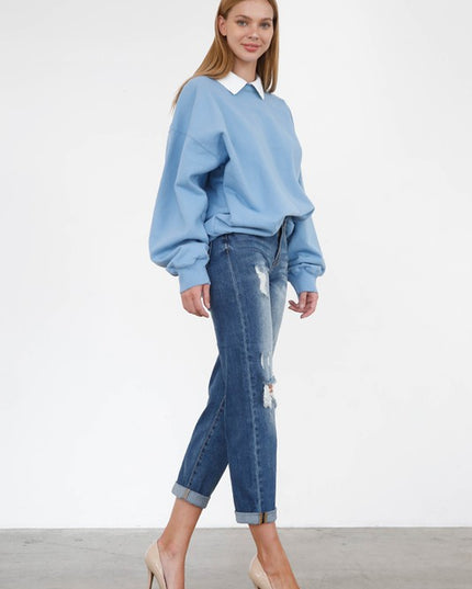 HIGH RISE GIRLFRIEND JEANS - Sleekdenim.com