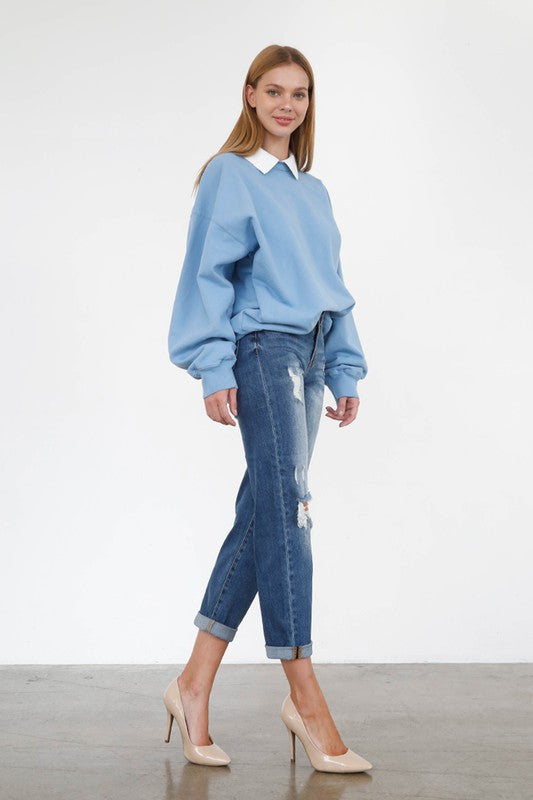 HIGH RISE GIRLFRIEND JEANS - Sleekdenim.com