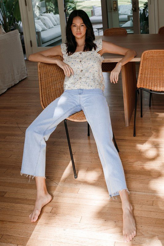 90s Vintage Ankle Flare-Sleekdenim.com