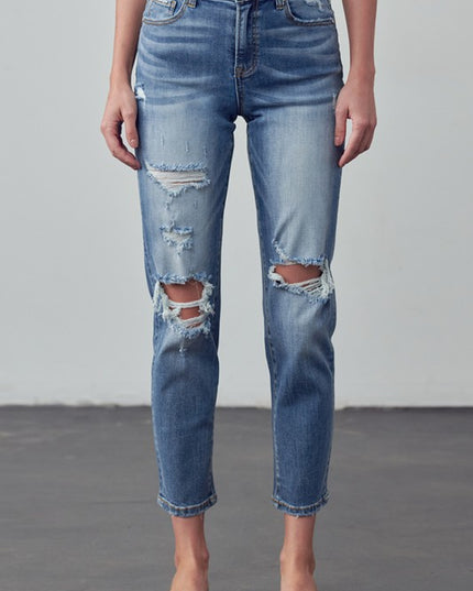HIGH RISE GIRLFRIEND JEANS - Sleekdenim.com