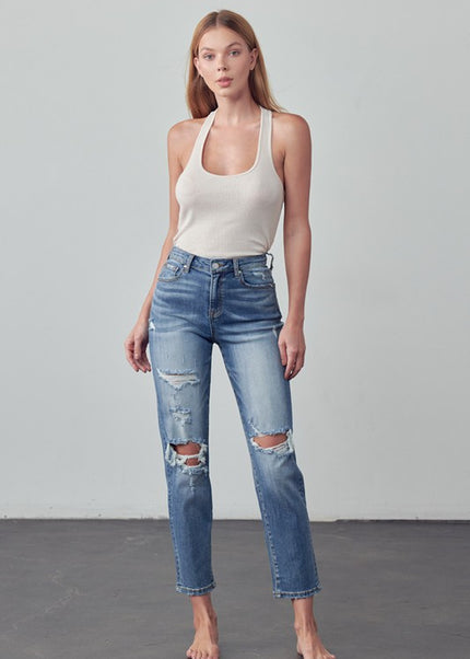 HIGH RISE GIRLFRIEND JEANS - Sleekdenim.com