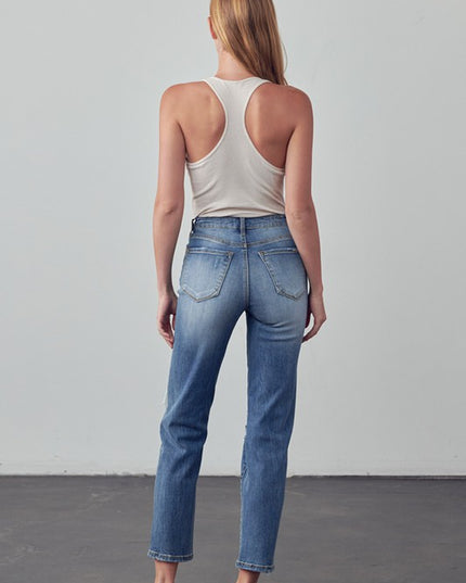 HIGH RISE GIRLFRIEND JEANS - Sleekdenim.com